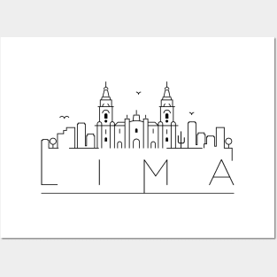 Lima Minimal Skyline Posters and Art